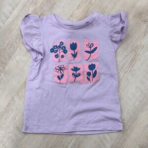 Okie Dokie Lilac Floral Kids Tee